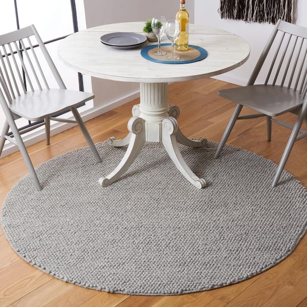 Natura Sliver 12 ft. x 12 ft. Gradient Round Area Rug