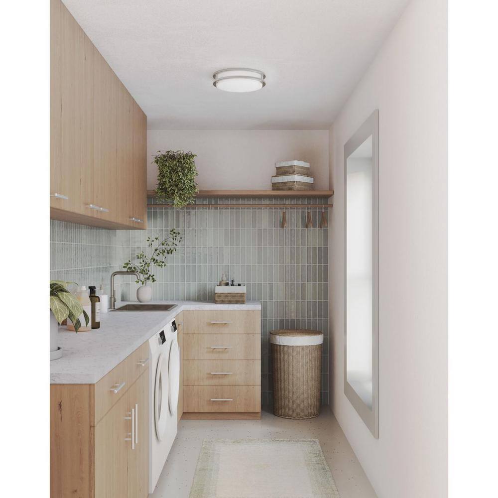 Abide Brushed Nickel 10.24" LED Flush Mount Light