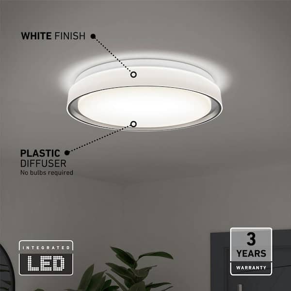 Artika Niko 15.5 in. 1 Light White 5CCT Integrated