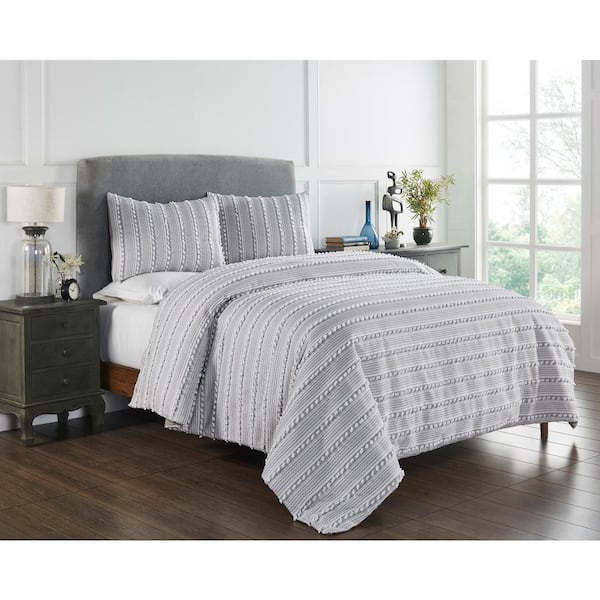 Tufted Twin Comforter Set (68x90 inches), 2 Pieces- Soft Cotton