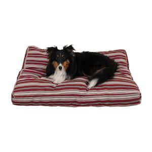 Large Red Indoor/Outdoor Striped Jamison Bed