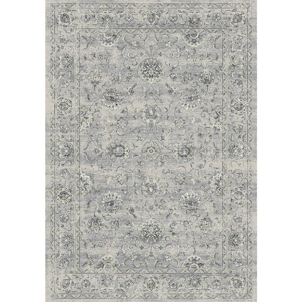 Ancient Garden Silver Grey 3.11' x 5.7' Traditional Rug