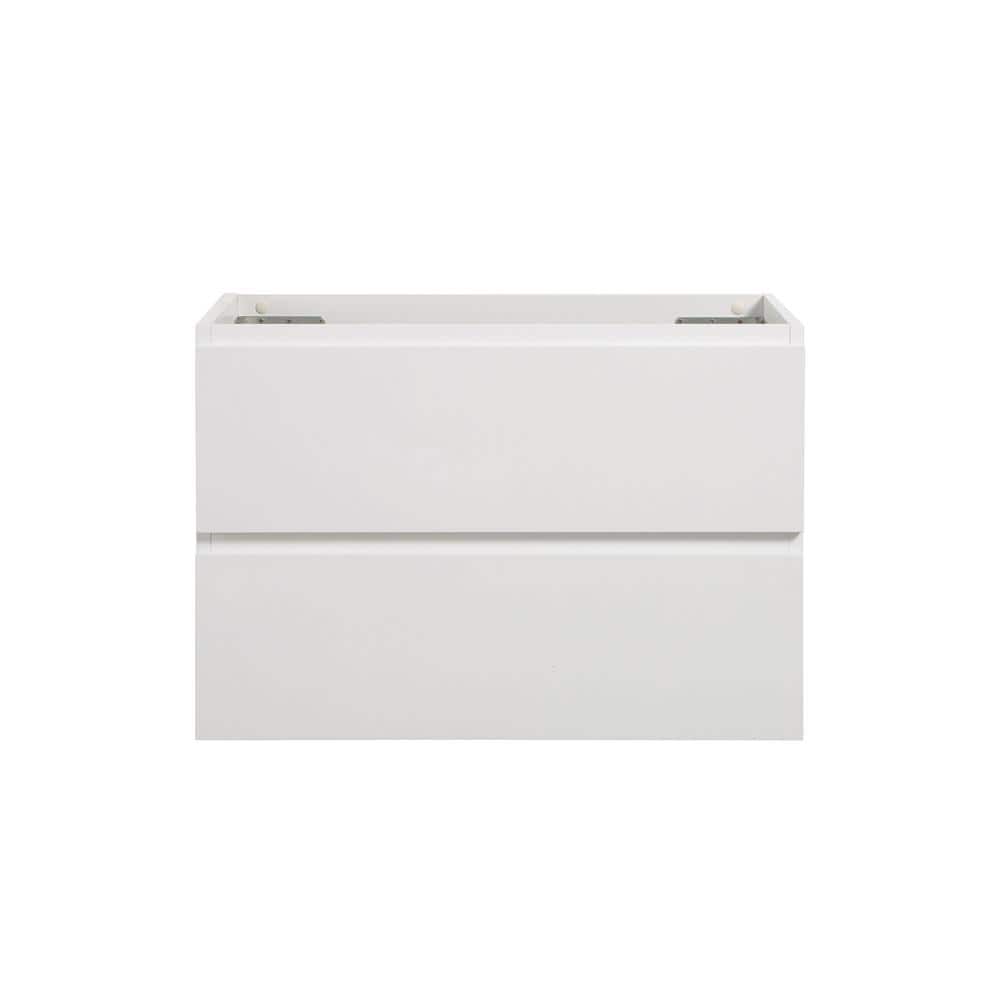 29.7 in. W x 17.9 in. D x 20.5 in. H Wall Mount Wood Bath Vanity Cabinet wi