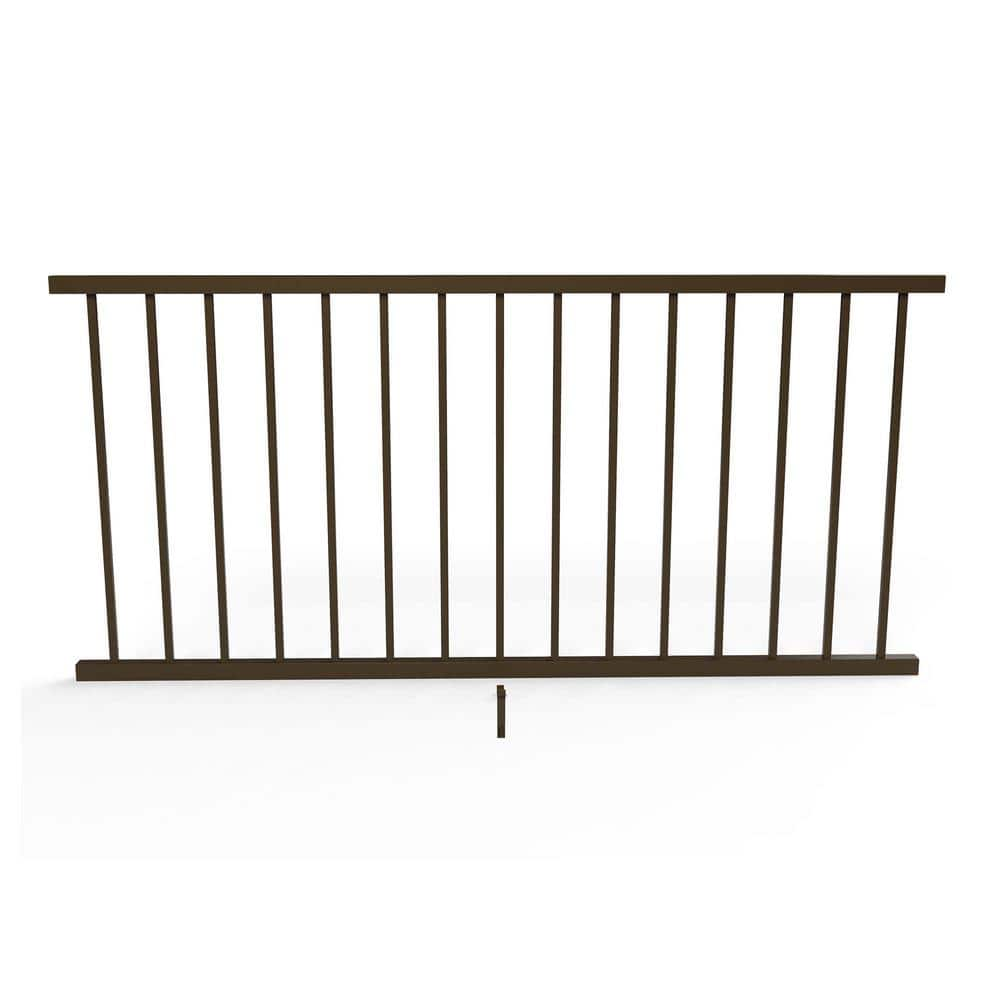 FORTRESS Inspire 32.5 in. x 6-ft. Aluminum Brown Level Panel 58132695 ...