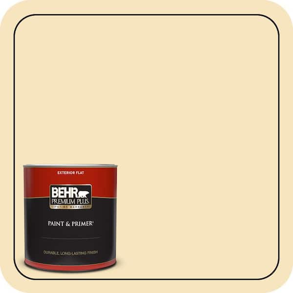 BEHR PREMIUM PLUS 1 qt. #ECC-22-1 Summer Solstice Flat Exterior Paint & Primer