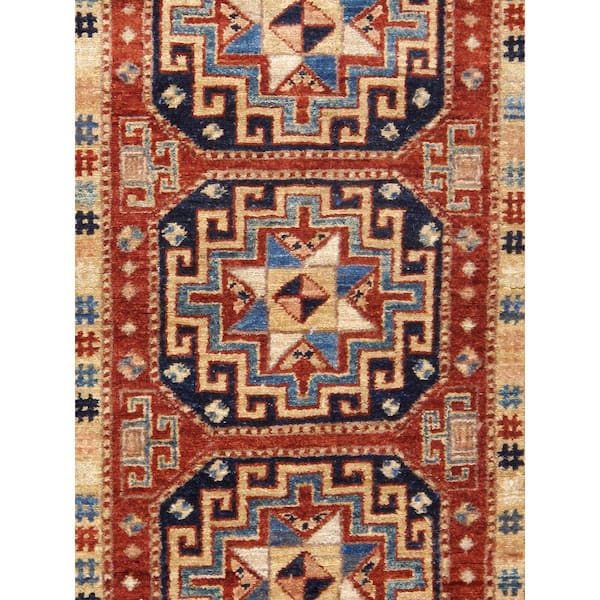 Agra Ivory/Black 2.7 ft. x 11 ft. Floral Runner Rugs