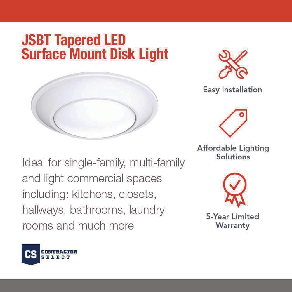 4'' Matte White Aluminum LED Recessed Lighting Kit