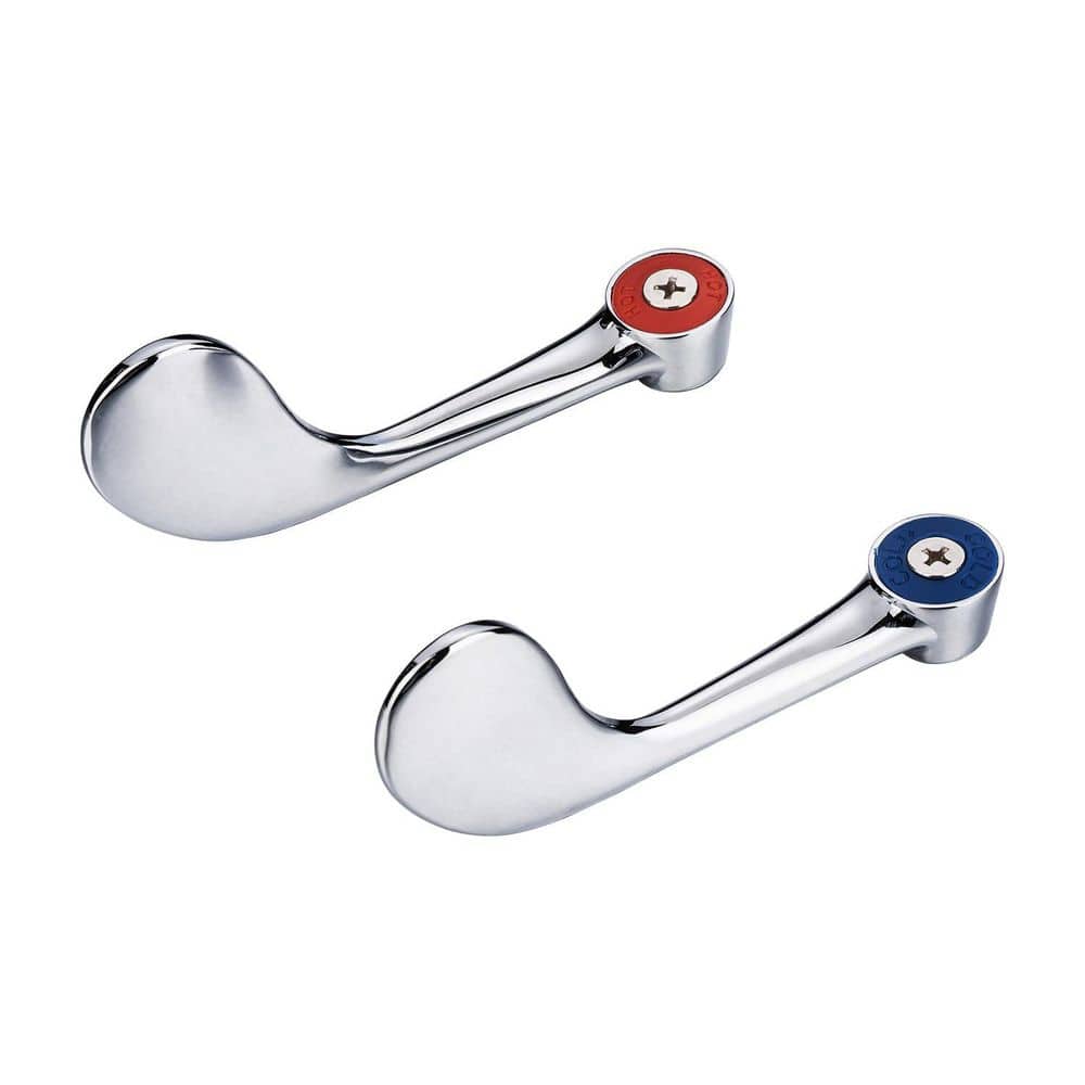 Faucet Handle Replacement for Industrial, Restaurant, Commercial Sink Faucet, 0.43 in. Round Stem Hole (2-Pack) price history on PriceWatchPro
