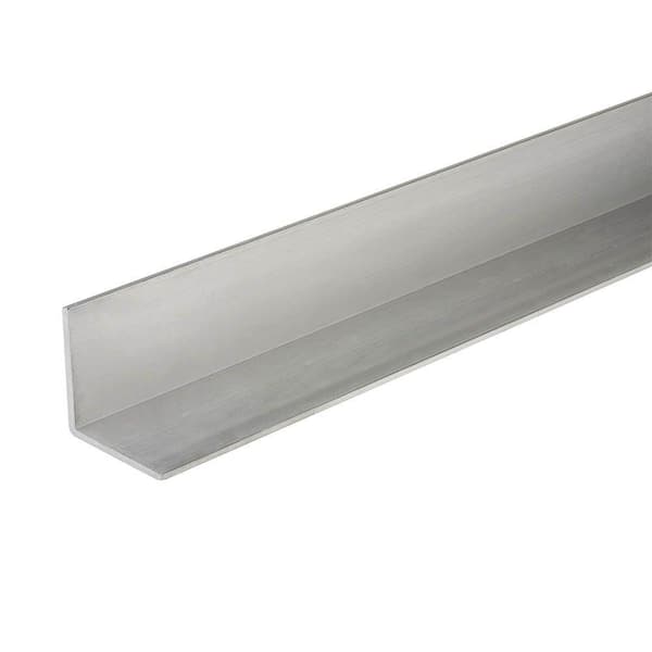 Everbilt 3/4 in. x 1/2 in. x 48 in. Aluminum Flat Angle with 1/16 in. Thick