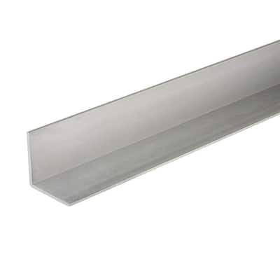 1/2 in. x 96 in. Aluminum Angle Bar with 1/20 in. Thick