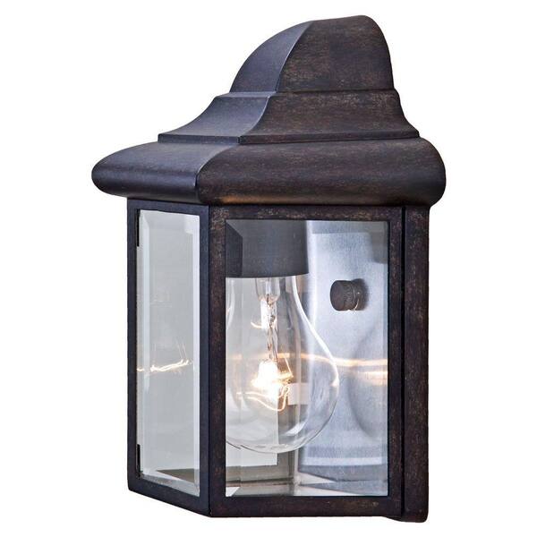Acclaim Lighting Pocket Wall Lantern Sconce Collection 1-Light Black Coral Outdoor Wall-Mount Fixture