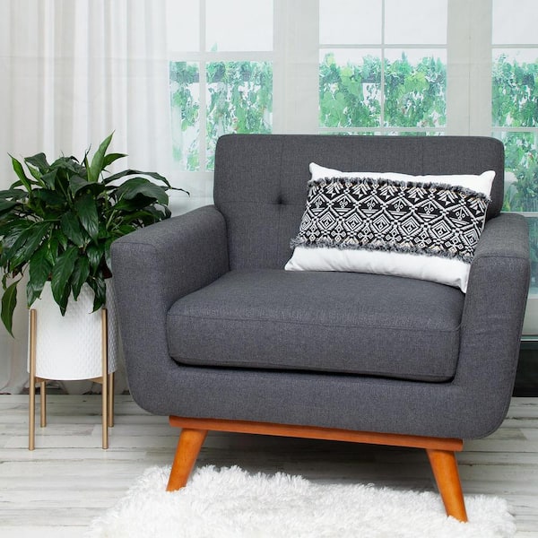 PARKLAND COLLECTION Quest 20 X 20 Transitional White Throw Pillow