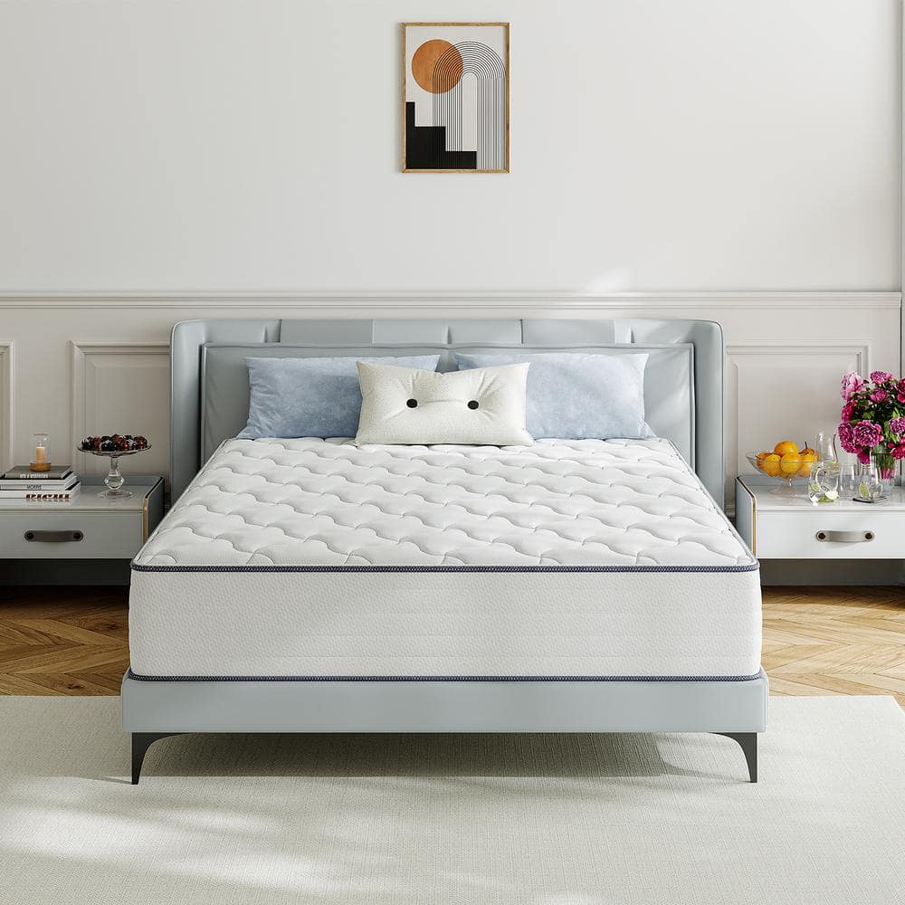 Babo Care Twin Medium Hybrid Memory Foam 8 in. Individual Pocket Spring Breathable and Cooling Motion Isolation Mattress