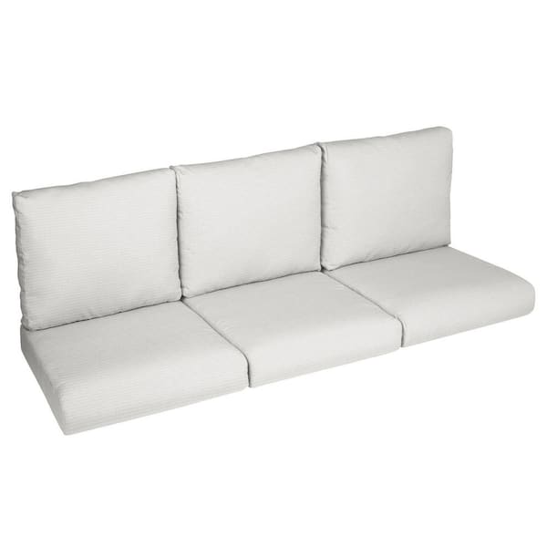 SORRA HOME Sorra Home 27 in. x 23 in. x 5 in. (6-Piece) Deep Seating Outdoor Couch Cushion in ETC Natural