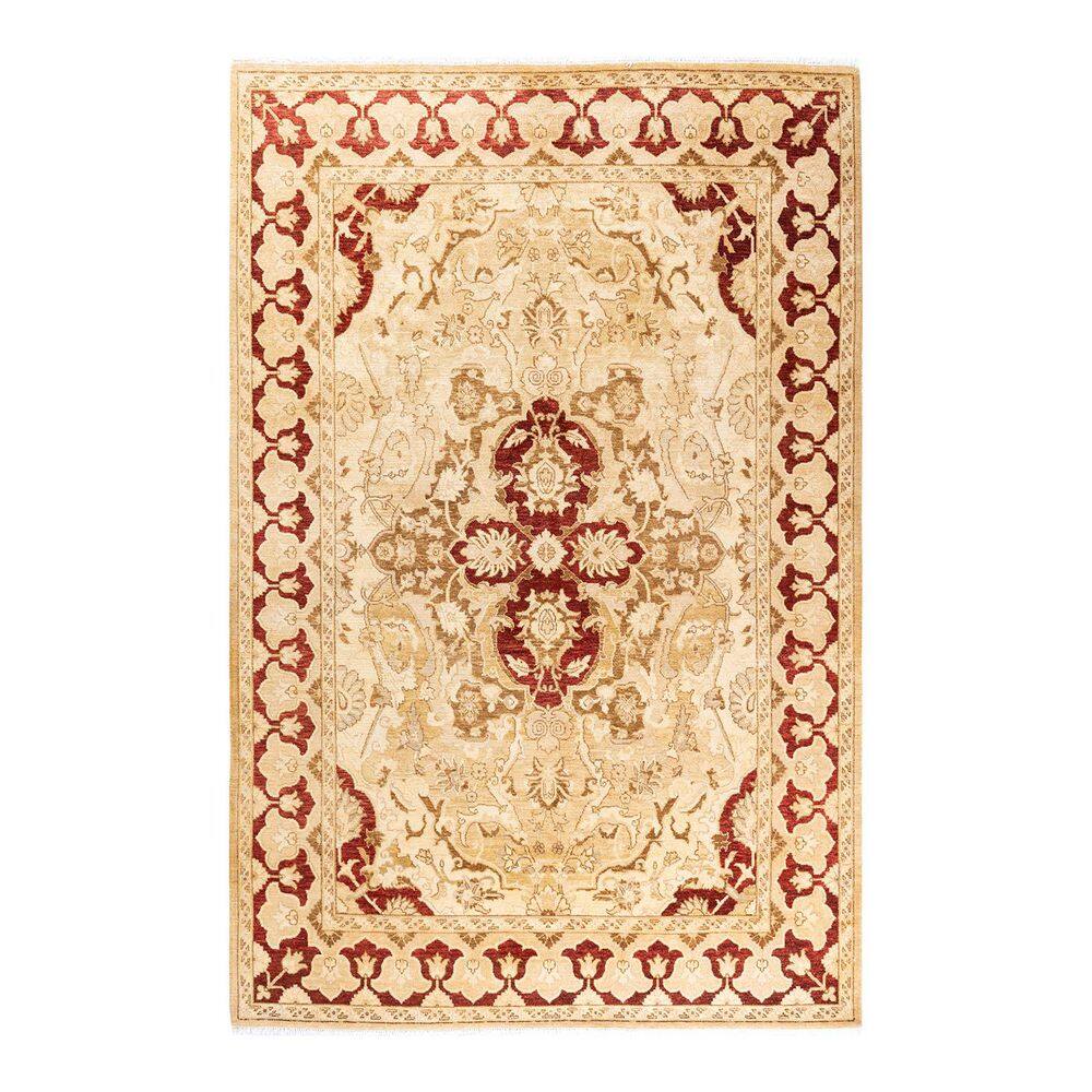 Eclectic Yellow 6 x 9 Floral Wool Indoor Area Rug price history on PriceWatchPro