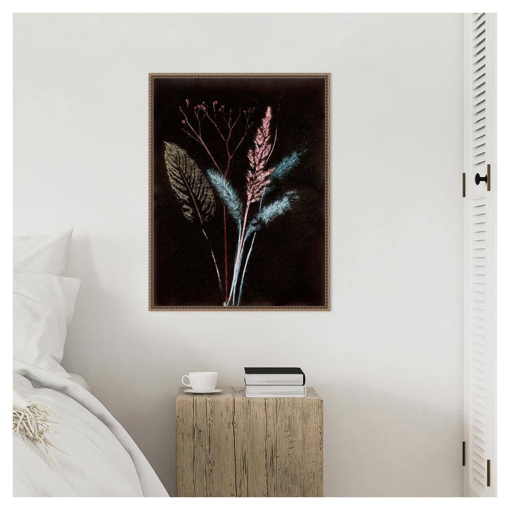 Modern Black and Multicolor Beaded Framed Canvas Wall Art