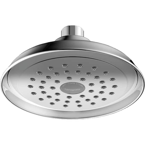 Hansgrohe Joleena 1-Spray Patterns 1.75 GPM 6 in. Wall Mount Fixed Shower Head in Chrome