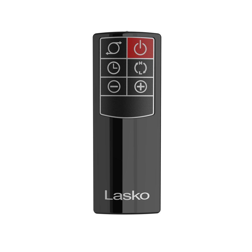 Lasko 32" Black Ceramic Electric Tower Heater with Remote