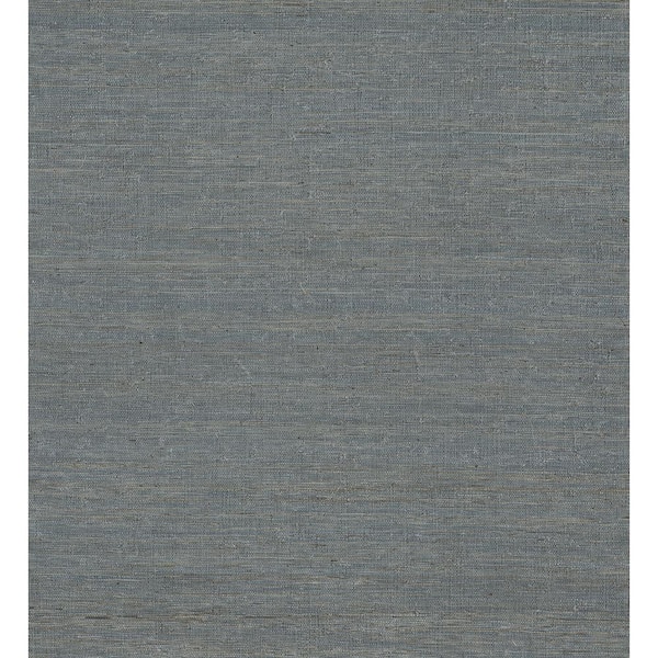 A-Street Prints Aiko Teal Sisal Grasscloth Wallpaper Sample