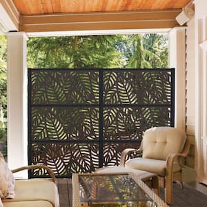 2 ft. x 4 ft. Sanibel Umber Polypropylene Decorative Screen Panel