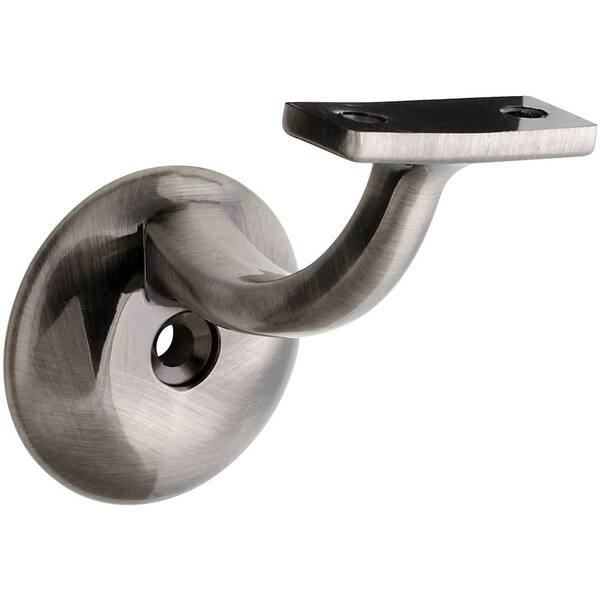 Stanley-National Hardware Contemporary 3.69 in. Antique Pewter Handrail Bracket-DISCONTINUED