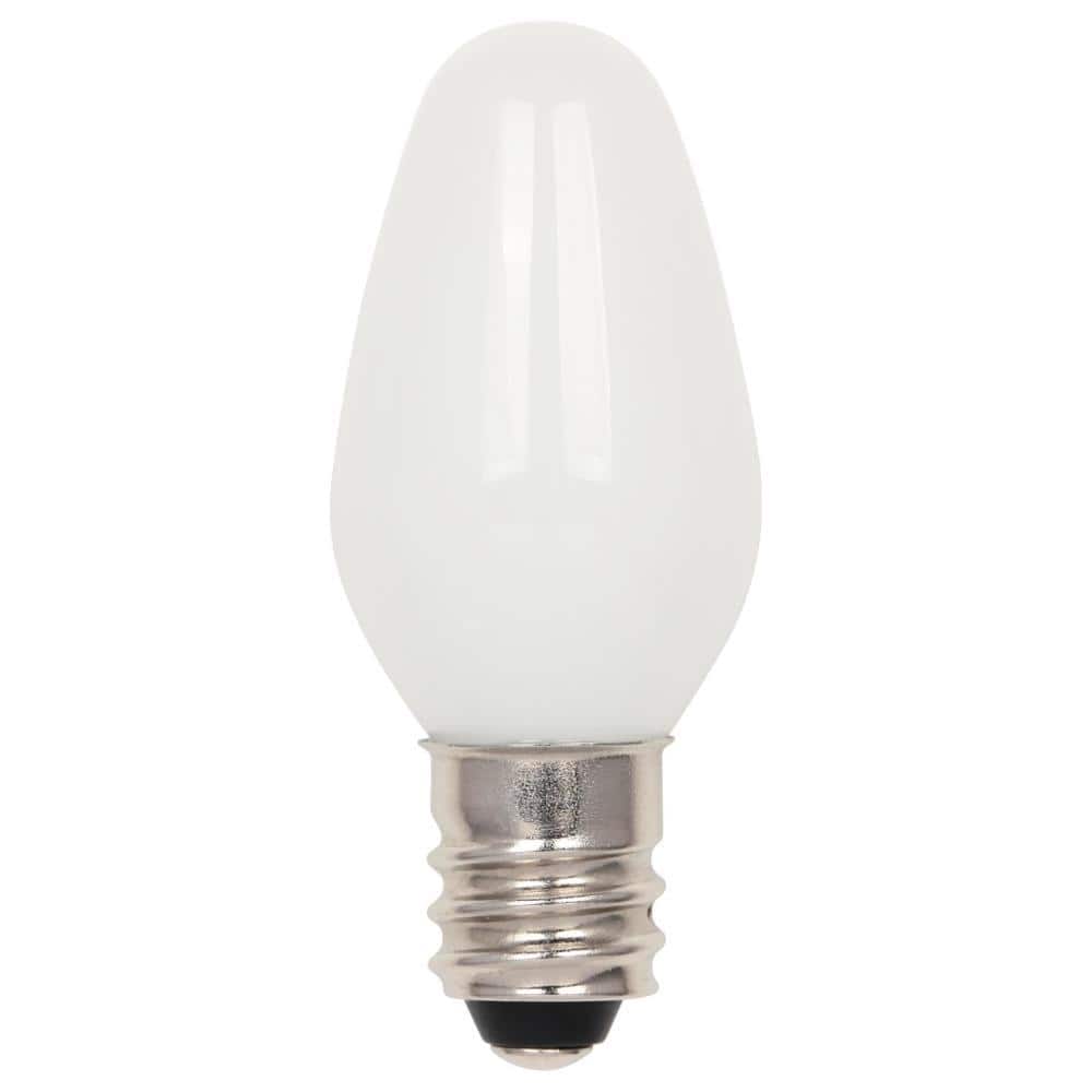 2 Pack Light Bulb with Candelabra Base Westinghouse Lighting 4510800 C7 Frosted Led 