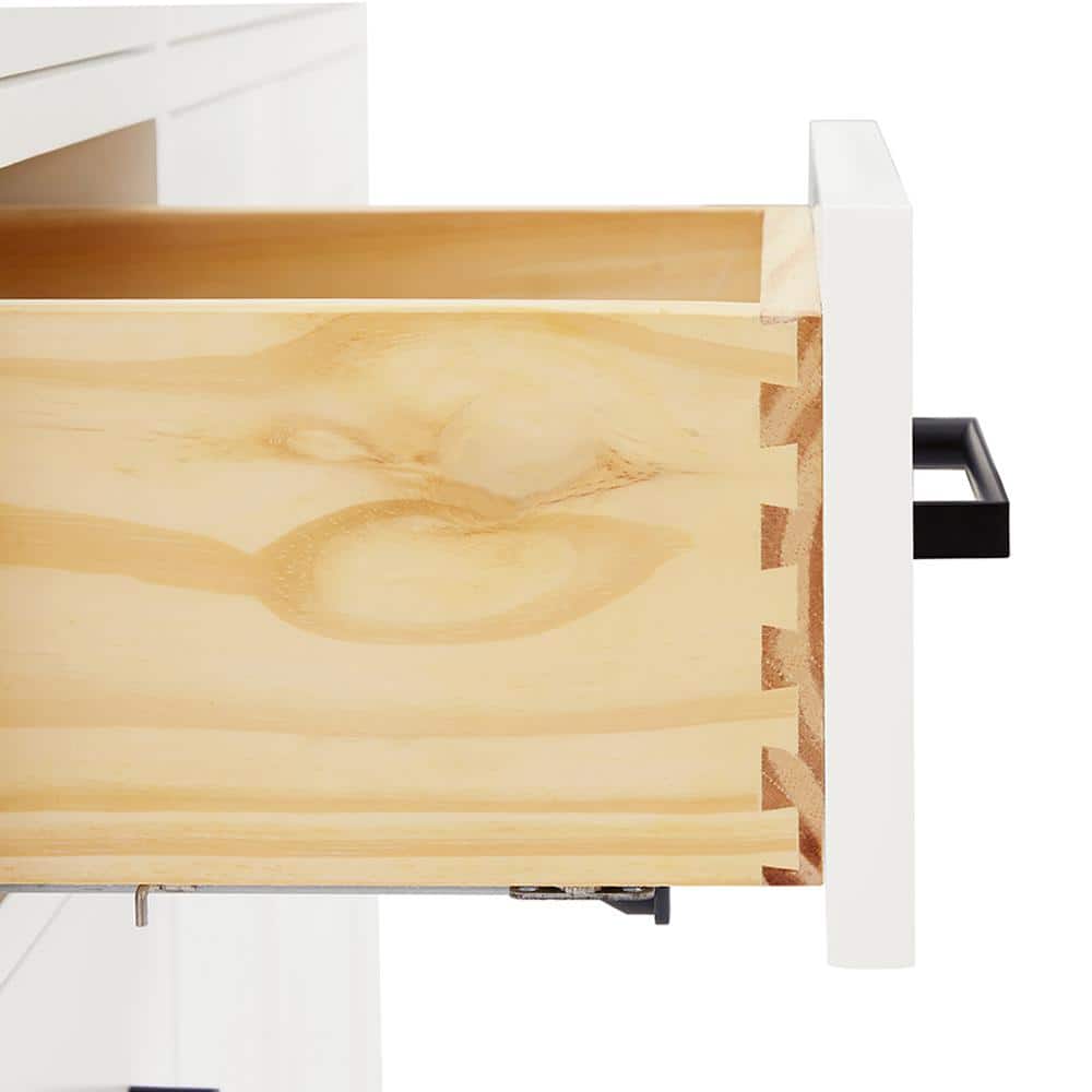 Hepburn 36" White Hardwood Single Freestanding Vanity Cabinet