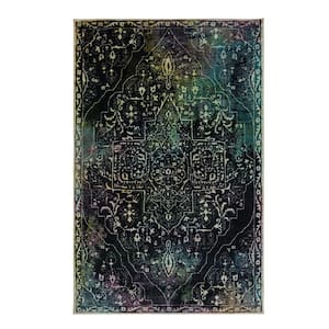 Rowland Charcoal 5 ft. x 8 ft. Abstract Area Rug