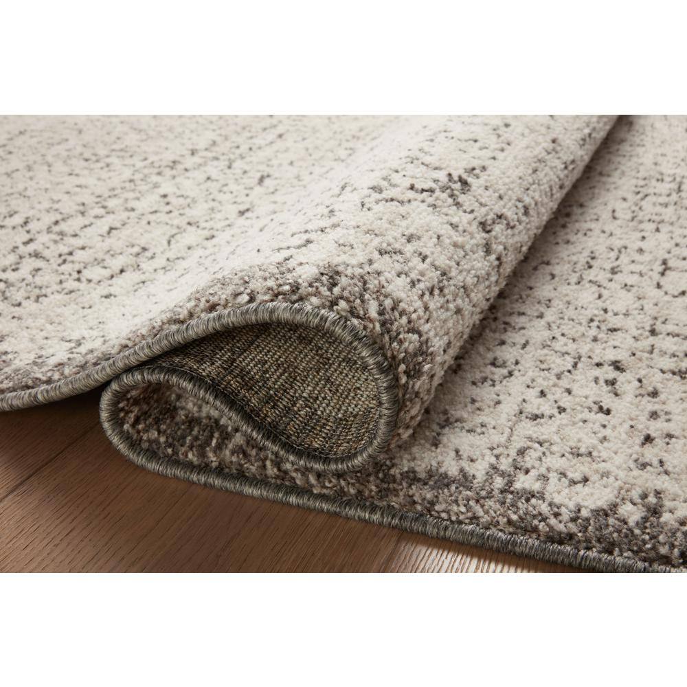 Darby Ivory and Stone Hand-Knotted Synthetic Accent Rug 2'-7" x 4'