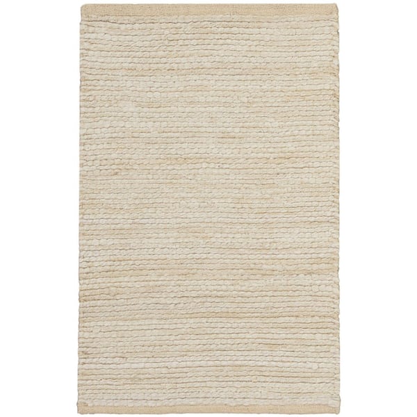 8 ft. x 10 ft. Sky Blue, Gray, Black Tribal Washable Area Rug