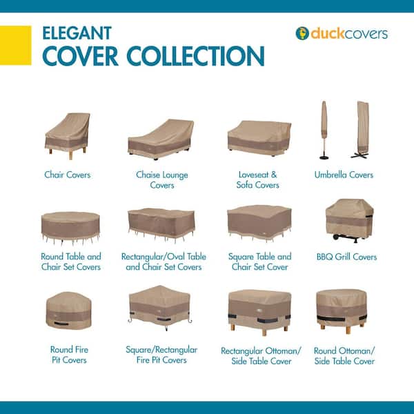 Duck Covers Elegant 72 In Dia X 29, 72 Inch Round Patio Table Cover