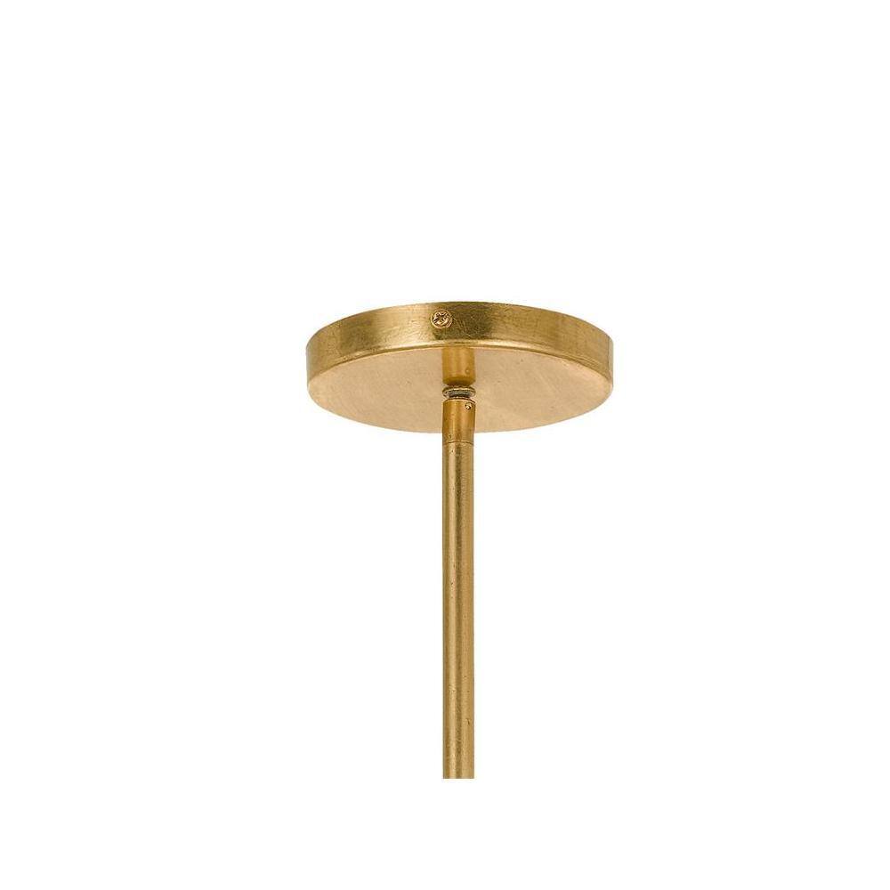 Antique Gold Mini Drum Chandelier with Crystal Accents