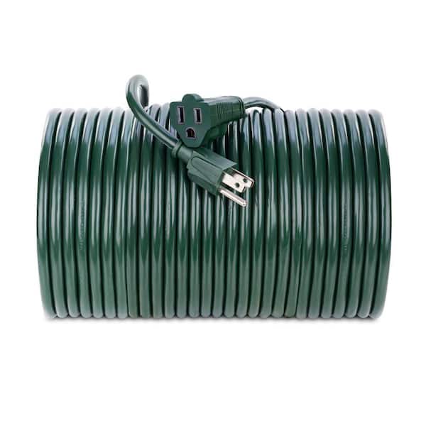 50 ft. 16 / 3 Indoor Extension Cord, 1 Outlet, Medium-Duty, Green