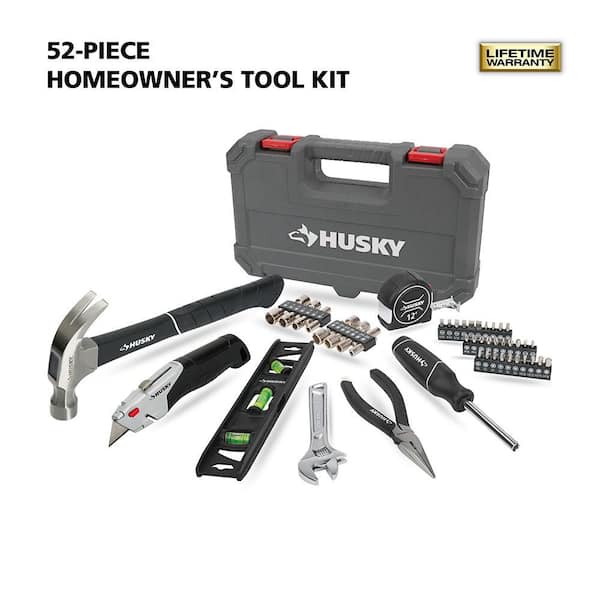 Husky 52-Piece Homeowner's Tool Kit 91632 - The Home Depot