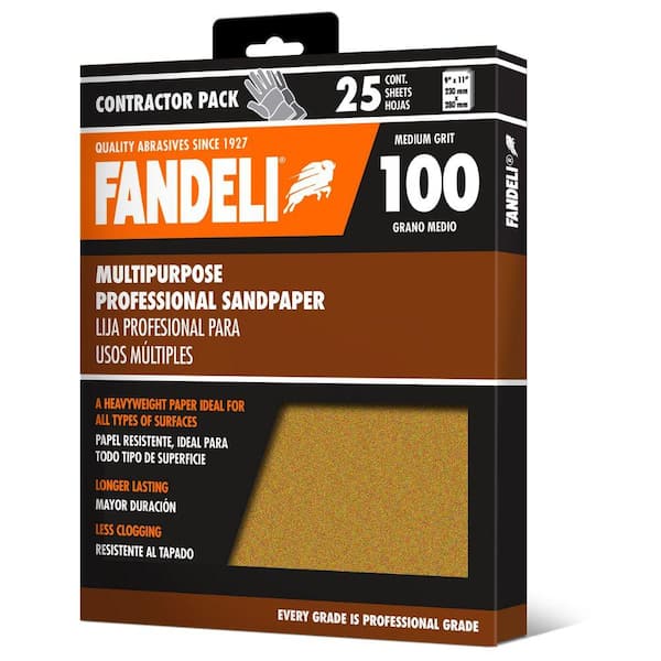 25-Sheet 9  x 11 Fandeli 36001 400 Grit Waterproof Sandpaper Sheets