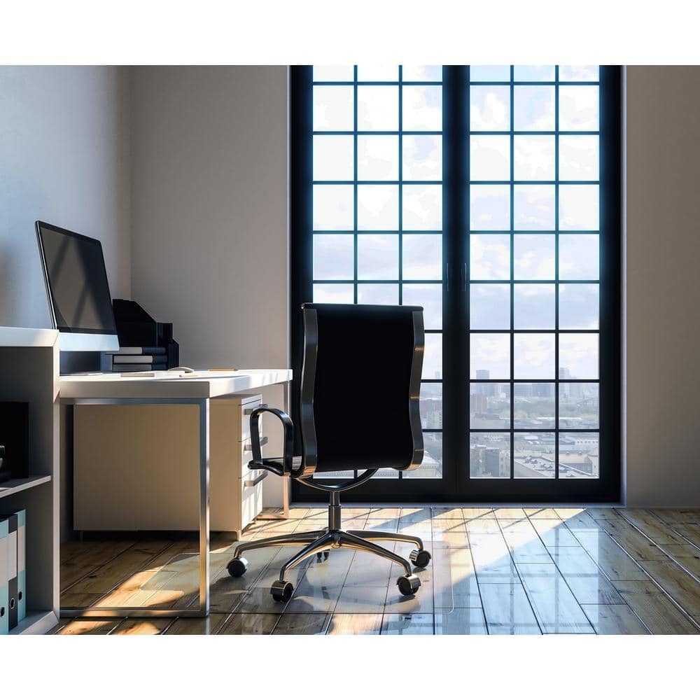 Ultimat Polycarbonate Lipped Chair Mat for Hard Floor - 48 x 60"