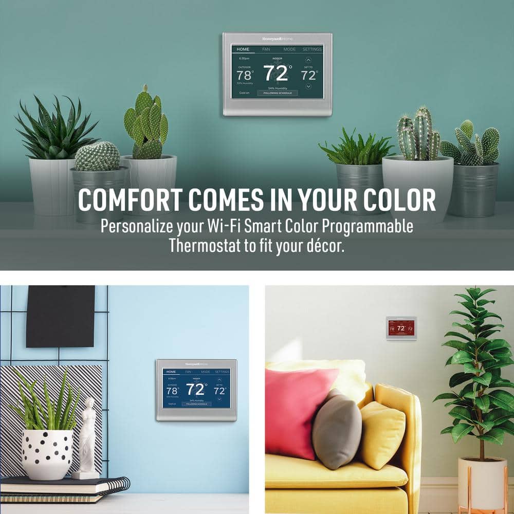 Honeywell Silver Wi-Fi Smart Color Programmable Thermostat