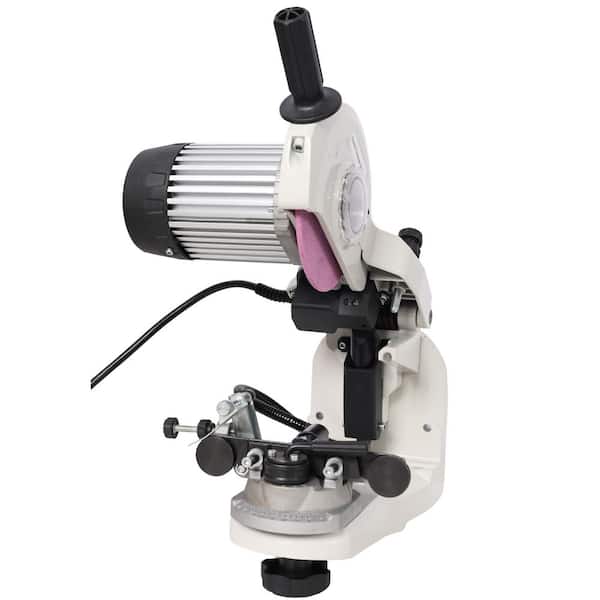 Tidoin 120-Volt Electric Chainsaw Sharpener Bench Grinder Universal Saw Chain Sharpener with Hydraulic Assist