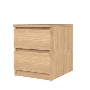 Scottsdale Jackson Hickory 2-Drawer Nightstand 19.49 in. H x 15.91 in. W x 19.69 in. D