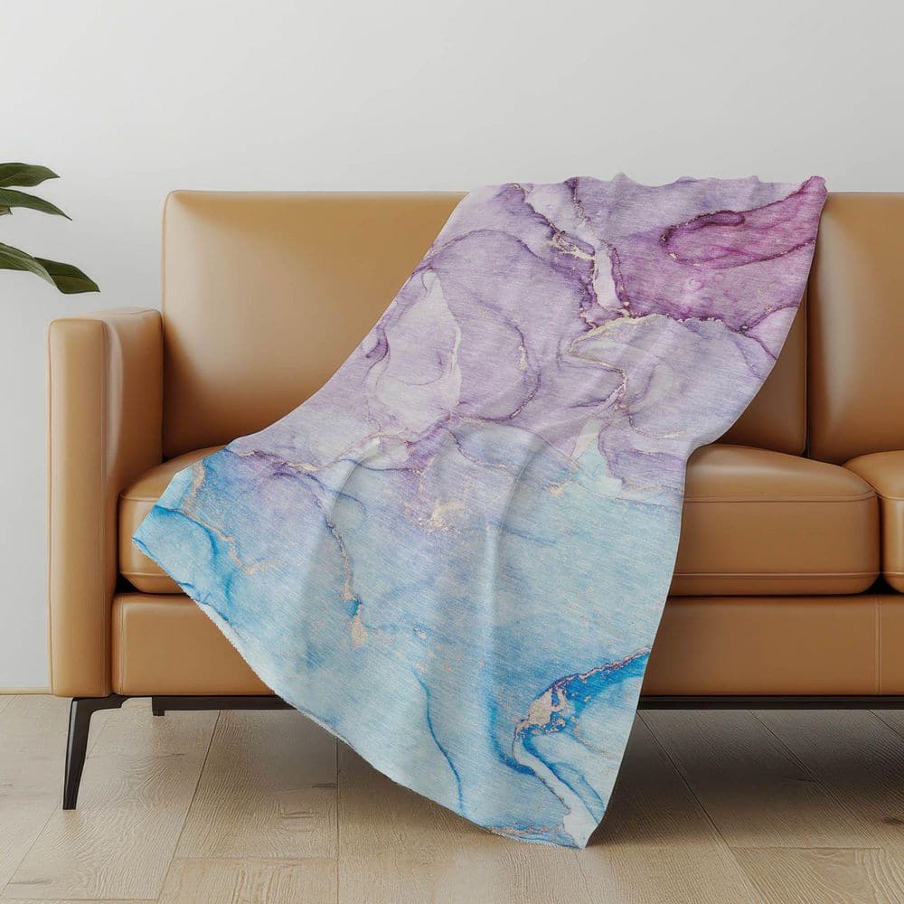 Premium Machine Washable ASB516 Purple 50 in. x 70 in. Sherpa Throw Blanket price history on PriceWatchPro