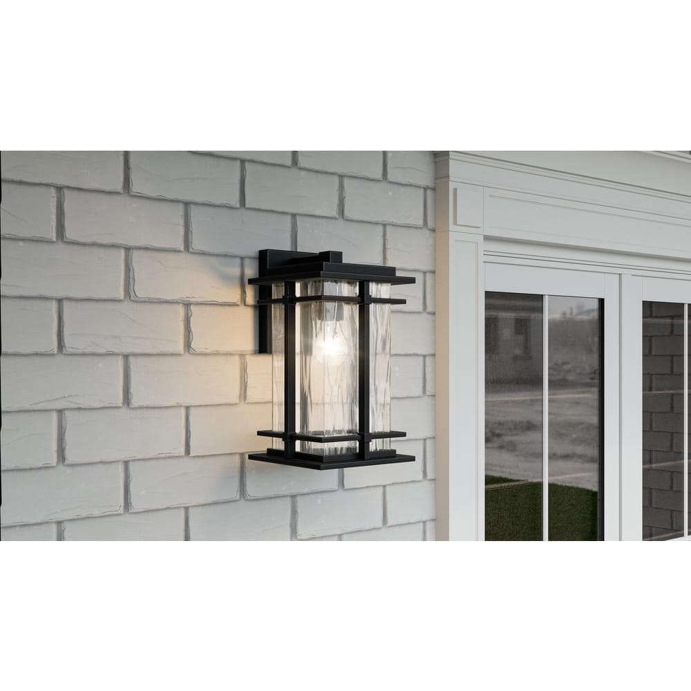Earth Black Aluminum Dimmable Direct Wired Electric Sconce