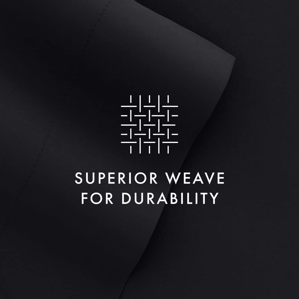 Premium Black Twin XL Ultra Soft Microfiber Bed Sheet Set