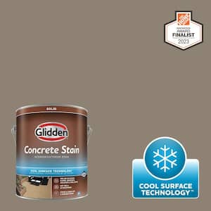 1 gal. PPG1000-5 Bear Cub Solid Interior/Exterior Concrete Stain with Cool Surface Technology