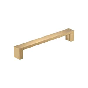 Augment 6-5/16 in. Center-to-Center Modern Champagne Bronze Bar Cabinet Pull