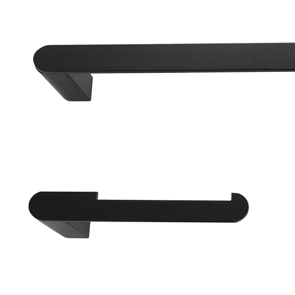 Matte Black Metal 4-Piece Bathroom Hardware Set