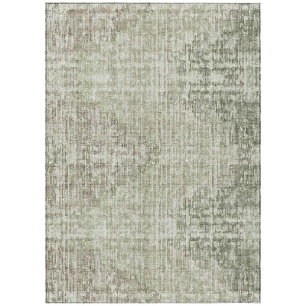 Chantille Machine Washable Indoor/Outdoor Abstract ACN1996 Fern 3 ft. x 4 ft. Area Rug