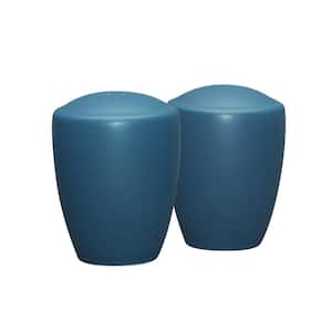Colorwave Blue 3-3/8 in. (Blue) Stoneware Salt and Pepper Set