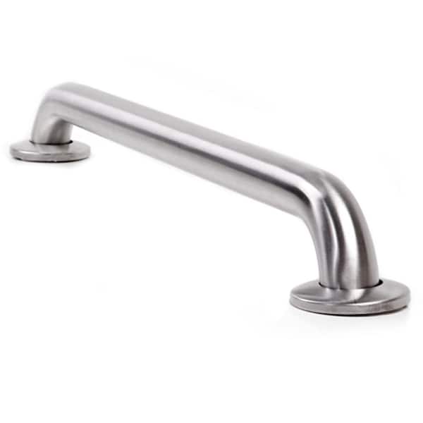 ARISTA 16 in. x 1-1/4 in. Concealed Screw Grab Bar in Brushed Stainless Steel