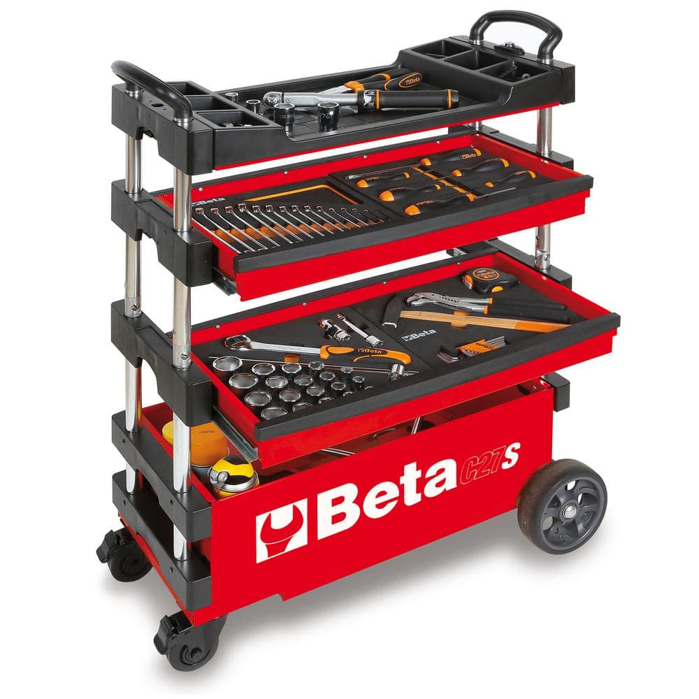 Beta C27S-R 15 in. Folding Tool Utility Cart for Portable (Tools Not Included) C27S-R - The Home Depot