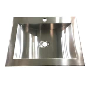 Hardy 16.5 in. Undermount Bathroom Sink in Stainless Steel